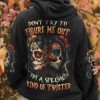 DONT TRY TO FIGURE ME OUT SUGAR SKULL ALL OVER PRINT HOODIE