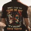 DONT TRY TO FIGURE ME OUT SUGAR SKULL ALL OVER PRINT T SHIRT 1