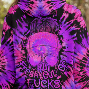 FRESH OUT OF F SKULL PURPLE TIE DYE ALL OVER