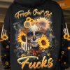 FRESH OUT OF F SUNFLOWER SUGAR SKULL ALL OVER PRINT HOODIE 1