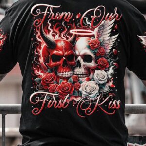 FROM OUR FIRST KISS COUPLE DEVIL AND ANGEL ALL OVER
