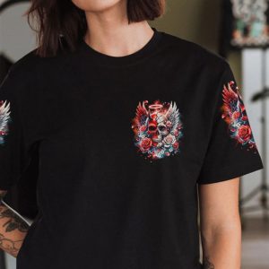 HEAVEN DONT WANT ME ALL OVER PRINT T SHIRT