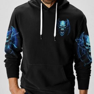 HEAVEN DONT WANT ME SKULL WINGS ALL OVER PRINT HOODIE