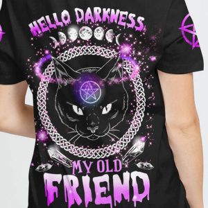 HELLO DARKNESS MY OLD FRIEND SKULL ALL OVER