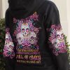 I AM A SWEET GIRL 3 SUGAR SKULLS ALL OVER PRINT HOODIE 1