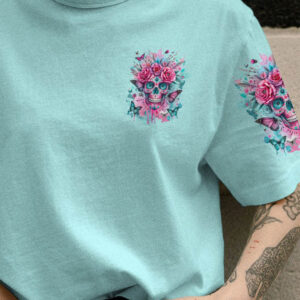 I AM A SWEET GIRL BUT IF YOU PISS ME OFF SKULL FLORAL ALL OVER 1