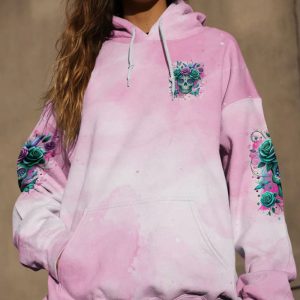 I AM A SWEET GIRL BUT IF YOU PISS ME OFF SUGAR SKULL ALL OVER PRINT HOODIE