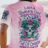 I AM A SWEET GIRL BUT IF YOU PISS ME OFF SUGAR SKULL ALL OVER PRINT T SHIRT