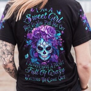I AM A SWEET GIRL SUGAR SKULL ALL OVER 2