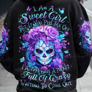 I AM A SWEET GIRL SUGAR SKULL ALL OVER