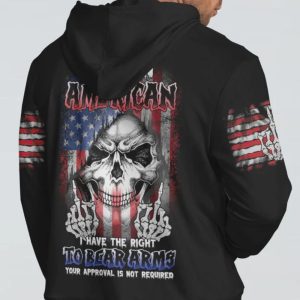 I AM AN AMERICAN REAPER FLAG ALL OVER PRINT HOODIE