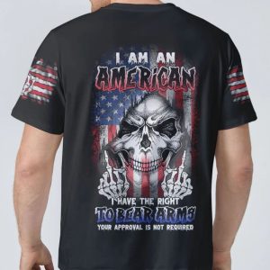 I AM AN AMERICAN REAPER FLAG ALL OVER PRINT T SHIRT 1