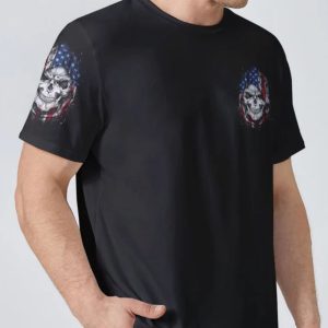 I AM AN AMERICAN SKULL ALL OVER PRINT T SHIRT 1