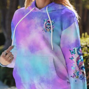 I AM THE STORM MESSY BUN ALL OVER PRINT HOODIE