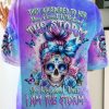 I AM THE STORM MESSY BUN ALL OVER PRINT T SHIRT