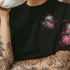 I AM THE STORM ROSE SKULL ALL OVER 3