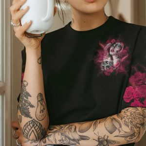 I AM THE STORM SUGAR SKULL ALL OVER PRINT T SHIRT 1