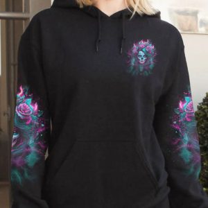 I AM THE STORM SUGAR SKULL GIRL ALL OVER PRINT HOODIE 1