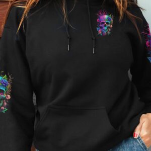 I AM WHO I AM COLORFUL SKULL ALL OVER 3