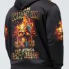 I AM WHO I AM FIRE SKULL ALL OVER PRINT HOODIE 1