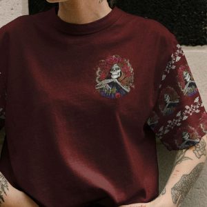 I AM WHO I AM SKULL ALL OVER PRINT T SHIRT 1 1