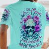 I AM WHO I AM SKULL ALL OVER PRINT T SHIRT 1
