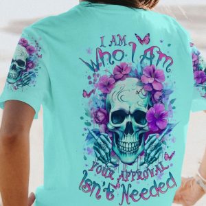 I AM WHO I AM SKULL ALL OVER PRINT T SHIRT 1