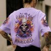 I AM WHO I AM SKULL LADY ALL OVER PRINT T SHIRT