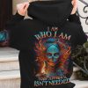 I AM WHO I AM SUGAR SKULL ALL OVER PRINT HOODIE