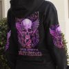 I AM WHO I AM WINGS SKULL ALL OVER PRINT HOODIE