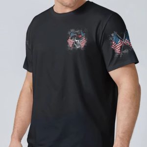 I BELIEVE IN RESPECT SKULL ALL OVER PRINT T SHIRT 1