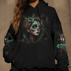 I CAN GO FROM REGULAR B SUGAR SKULL ALL OVER PRINT HOODIE 1