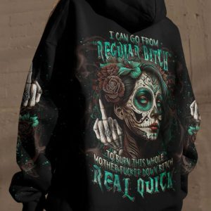 I CAN GO FROM REGULAR B SUGAR SKULL ALL OVER PRINT HOODIE
