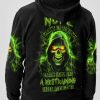 I CANT GO TO HELL REAPER SKULL ALL OVER PRINT HOODIE 1