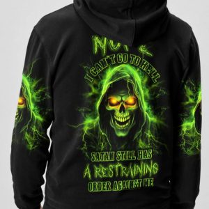 I CANT GO TO HELL REAPER SKULL ALL OVER PRINT HOODIE 1