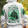 I CANT GO TO HELL SKULL ALL OVER PRINT HOODIE