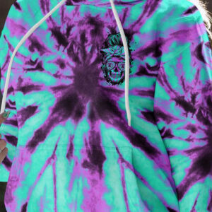 I DO WHAT I WANT TIE DYE SKULL ALL OVER 3