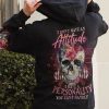 I DONT HAVE AN ATTITUDE FLOWER SKULL ALL OVER PRINT HOODIE 1