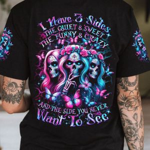 I HAVE 3 SIDES 3 SKULLS ALL OVER