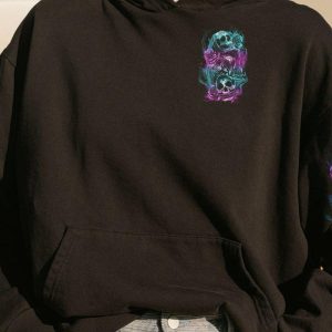 I HAVE 3 SIDES ROSE SKULL ALL OVER 3