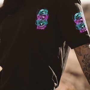 I HAVE 3 SIDES ROSE SKULL ALL OVER