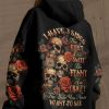 I HAVE 3 SIDES SKULLS ROSE ALL OVER PRINT HOODIE 1