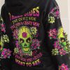 I HAVE 3 SIDES SUGAR SKULL ROSE ALL OVER