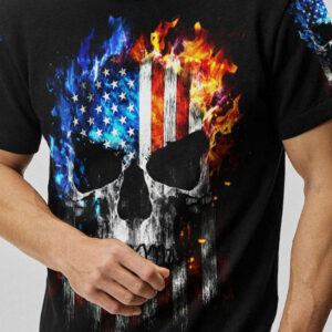 I HAVE THREE SIDES SKULL FLAG ALL OVER