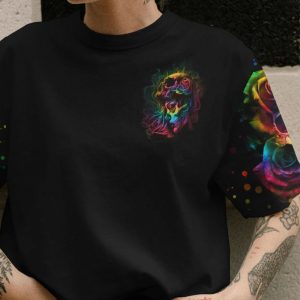 I HOLD A BEAST AN ANGEL SKULL GIRL TIE DYE ALL OVER PRINT T SHIRT 1