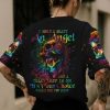 I HOLD A BEAST AN ANGEL SKULL GIRL TIE DYE ALL OVER PRINT T SHIRT