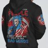 I JUST DONT LIKE PEOPLE SKULL REAPER ALL OVER PRINT HOODIE
