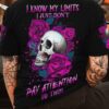 I KNOW MY LIMITS SKULL ROSE ALL OVER 2