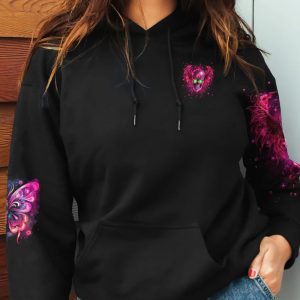 I MAY NOT BE PERFECT SKULL ALL OVER PRINT HOODIE 1