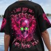 I MAY NOT BE PERFECT SKULL ALL OVER PRINT T SHIRT 1